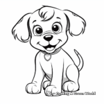 Adorable Puppy Coloring Pages 3