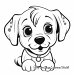 Adorable Puppy Face Coloring Pages For Kids 3