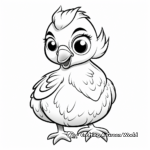 Adorable Quail Chick Coloring Pages 3