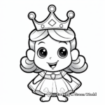 Adorable Queen Bee and Bumblebee Coloring Pages 2