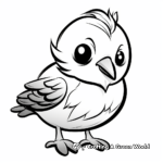 Adorable Sparrow Coloring Pages 3