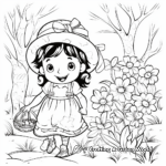 Adorable Spring-themed Fairy Tale Coloring Pages 1