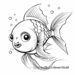 Adorable Sunfish Coloring Sheets for Preschoolers 4