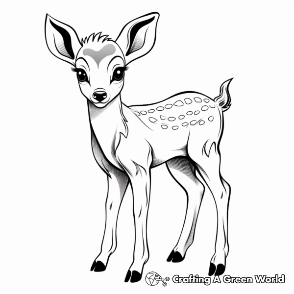 White Tailed Deer Coloring Pages - Free & Printable!