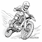 Adrenaline-pumping Freestyle Dirt Bike Coloring Pages 2