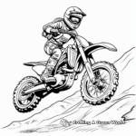 Adrenaline-pumping Freestyle Dirt Bike Coloring Pages 3
