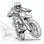 Adrenaline-pumping Freestyle Dirt Bike Coloring Pages 4