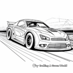Adrenaline-Pumping Nascar Racing Car Coloring Pages 4