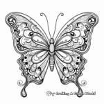Adult Coloring Pages featuring Intricate Blue Morpho Butterfly Designs 2