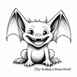 Adult-Friendly Detailed Vampire Bat Coloring Pages 3