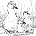 Adult Kookaburra and Chick Coloring Pages 3