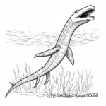 Adults Advanced Plesiosaurus Coloring Pages 1