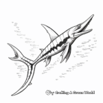Adults Advanced Plesiosaurus Coloring Pages 4