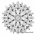 Adults' Intricate Kindness Mandala Coloring Pages 2