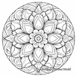 Adults' Intricate Kindness Mandala Coloring Pages 3