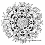 Adults' Intricate Kindness Mandala Coloring Pages 4