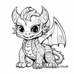 Advanced Fantasy Dragon Coloring Pages 2
