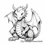 Advanced Fantasy Dragon Coloring Pages 3