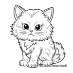 Advanced Persian Cat Coloring Pages 2