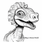 Advantageous Hadrosaurus Dinosaur Head Coloring Pages 2