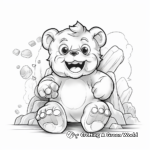 Adventure-filled Gummy Bear Coloring Pages 1