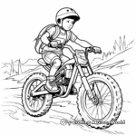 Adventure-packed Mountain Dirt Bike Coloring Pages 2