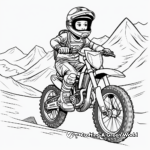 Adventure-packed Mountain Dirt Bike Coloring Pages 3