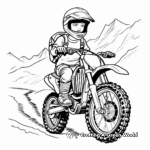 Adventure-packed Mountain Dirt Bike Coloring Pages 4