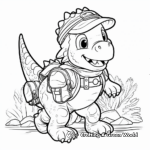 Adventurous Dinosaur Explorer Coloring Pages 4