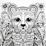 Aesthetic Animal Patterns Coloring Pages 2