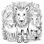 Aesthetic Animal Patterns Coloring Pages 3
