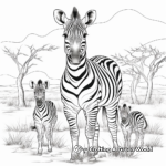 African Safari Animals Coloring Pages 1