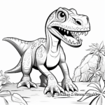 Age Group Oriented Tarbosaurus Coloring Pages 2