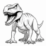 Age Group Oriented Tarbosaurus Coloring Pages 3
