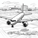 Air Traffic Control Scene Coloring Pages 3