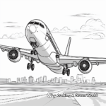 Airplanes in Action: Sky-Scene Coloring Pages 3