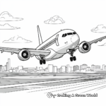 Airplanes in Action: Sky-Scene Coloring Pages 4