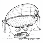 Airship Balloon Coloring Pages for Adventurous Kids 4