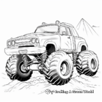 Alien Invasion Monster Truck Coloring Pages 4