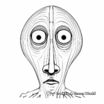 Aliens with Unique Noses Coloring Pages 4
