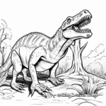 Allosaurus Fossil Coloring Pages 1