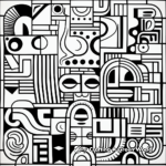 Alluring Abstract Patterns Coloring Pages 1