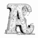 Alphabet and Shapes Coloring Pages for Learning 1
