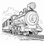Alphabet Train Coloring Pages for Children 1