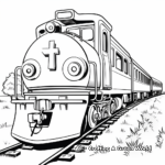 Alphabet Train Coloring Pages for Children 2