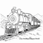 Alphabet Train Coloring Pages for Children 4