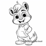 Dibujos animados de Alvin y las ardillas para colorear 2