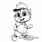Dibujos animados de Alvin y las ardillas para colorear 3
