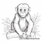 Amazing Chimpanzee and Wildlife Friends Coloring Pages 1