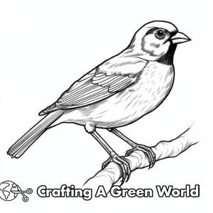 Red Winged Blackbird Coloring Pages - Free &amp; Printable!